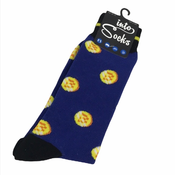 Into Socks Coin Socks, Blue, Yellow - Picture 5 of 5